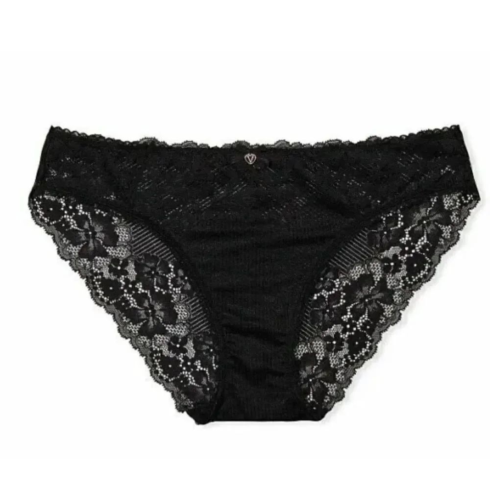 Victorias Secret Body by Victorias Mesh Lace Bikini panty Black